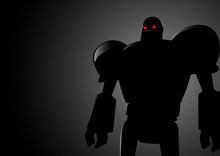 Silhouette Illustration Of A Robot