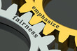 fairness and emphasize concept on the gear