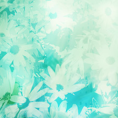Poster - floral vintage background