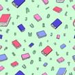 © Zinako - Fun seamless pattern with cartoon books