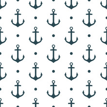 Vector Seamless Pattern With Anchors