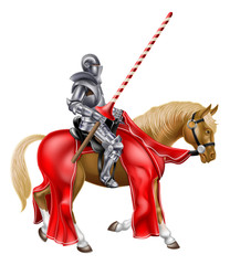 Wall Mural - Knight on Horse