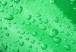 canvas print picture - Wassertropfen, Hintergrund grün, Textur