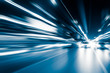 © 06photo - Blue color tunnel car driving motion blur
