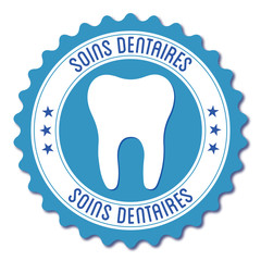 Sticker - Logo soins dentaires.