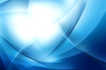 Poster - Abstract Blue Wave Background