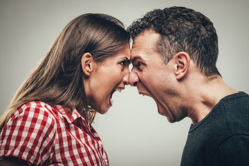 angry couple