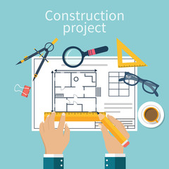 Architect designer for project drawings.