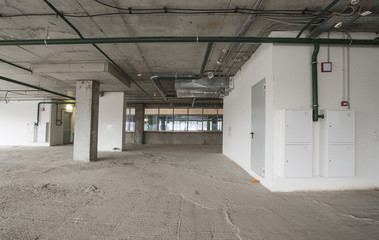 interior of business center under construction