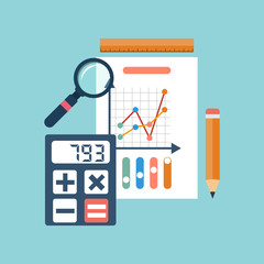 Wall Mural - Financial accounting concept. organization process