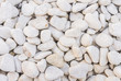 White pebble stones background