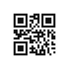 Qr code isolated design sample . Modern technologies. Instantaneous transmission information . Isolated qr code create design with presentation space for future qr code information . Blank qr code . 