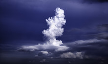 Spiral-shaped Cumulonimbus Cloud