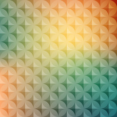 Poster - Vintage abstract circle pattern with decorative circle and abstract elements. Vector colorful background.  Retro hipster style. For design flyer, leaflet, website and poster
