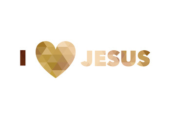 I love Jesus, font, heart