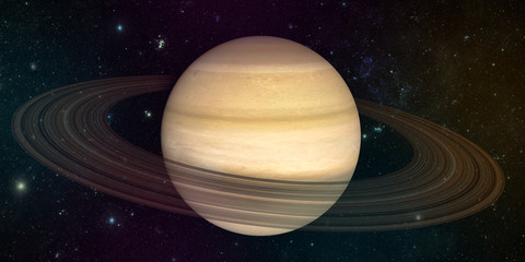 Wall Mural - planet saturn with rings