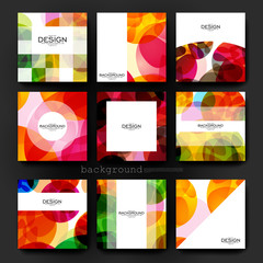 Wall Mural - abstract background vector brochure template. Flyer Layout