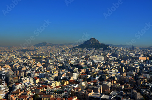 Obraz w ramie Monte Lycabettus ad Atene