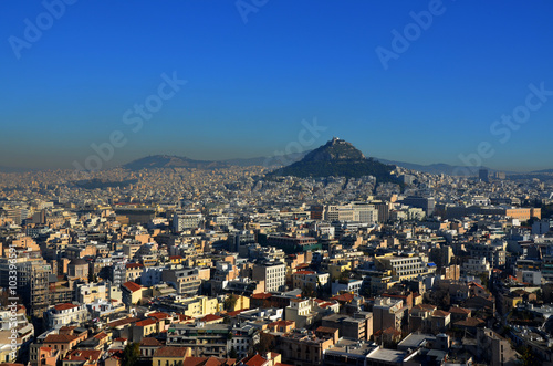 Naklejka na szybę Monte Lycabettus ad Atene