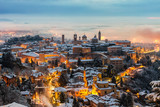 Fototapeta  - Veduta di Città alta da San Vigilio Bergamo