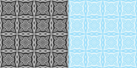 Naklejka na meble Abstract Vintage Seamless Patterns. Vector Background