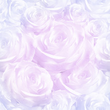 Elegant Pink Pastel Seamless Pattern Luxurious Rose