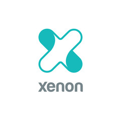 Poster - letter x logo design vector template. font logotype