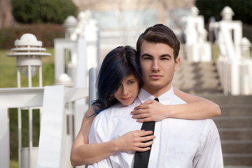 Wall Mural - Attractive Young Couple Outside