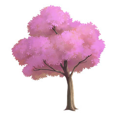 Sticker - Cherry blossom paint for background