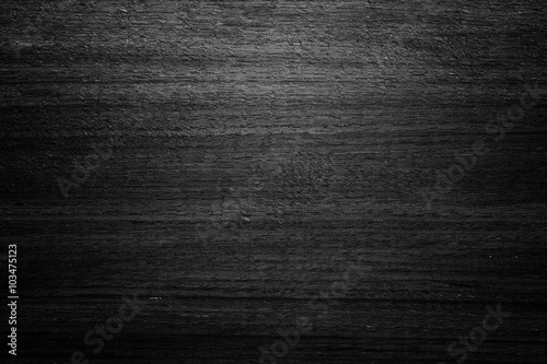 Fotografia Black wooden texture background blank for design