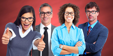 Wall Mural - Group of business people wearing eyeglasses.