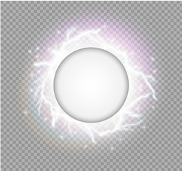 Wall Mural - vector banner.vector electrical and star.on a transparent background