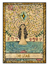 The Old Tarot Card. The Star