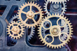 © ABCDstock - Industrial clock transmission gear set details