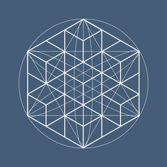 Wall Mural - sacred geometry symbols and elements.