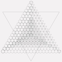 Wall Mural - sacred geometry symbols and elements background.