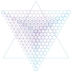 Wall Mural - sacred geometry symbols and elements background.