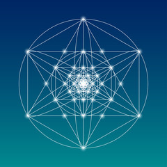 Wall Mural - sacred geometry symbol or element