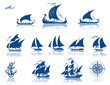 Sailing Ships of the past iconset