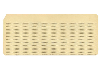 Poster - Blank Punched Card