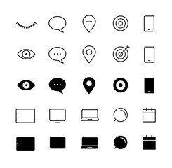 Poster - Different hand-drawn doodle elements pattern. Abstract seamless