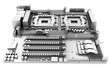 © DNY3D - 3d generic computer motherboard