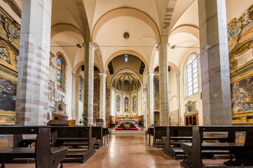 Church interior at Assisi, Italy