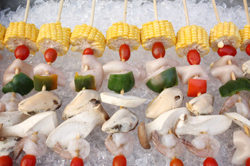 Canvas Print - BBQ of mushroom