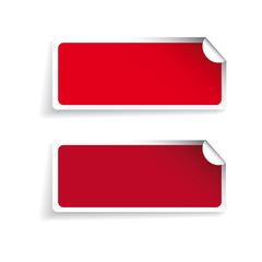 Poster - vector blank stickers