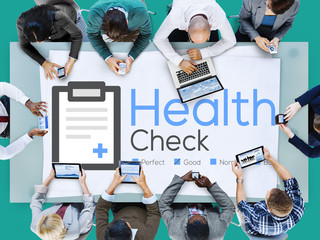 Sticker - Health Check Insurance Check Up Check List Medical Concept