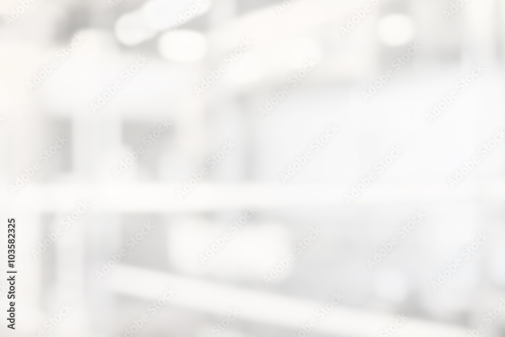 abstract white and gray bokeh lights background with motion blur Stock ...
