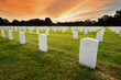 National Cemetery for Military Veterans. Morning Sunrise