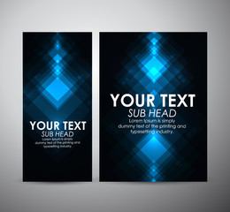 Wall Mural - Abstract blue squares pattern. Brochure business design template or roll up. Vector illustration