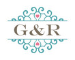 © vectorlia - G&R initial ornament wedding logo